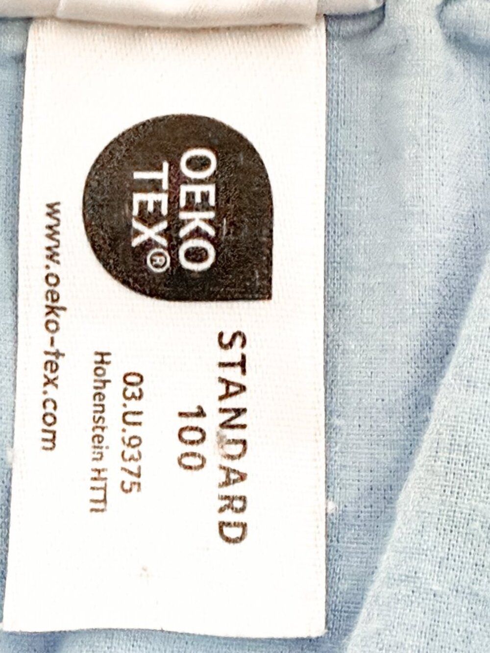 Hanna Anderson Linen Midi Dress Size 120cm/6-7 Blue & Pink Tulip Print Pockets - Picture 8 of 9